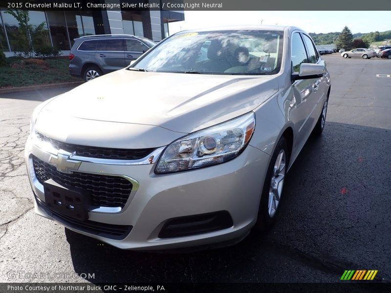 Champagne Silver Metallic / Cocoa/Light Neutral 2015 Chevrolet Malibu LT
