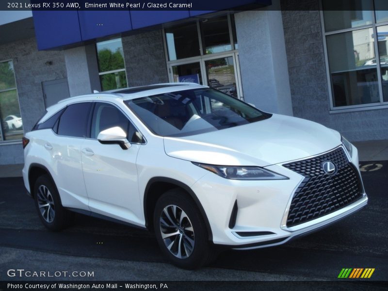 Eminent White Pearl / Glazed Caramel 2021 Lexus RX 350 AWD
