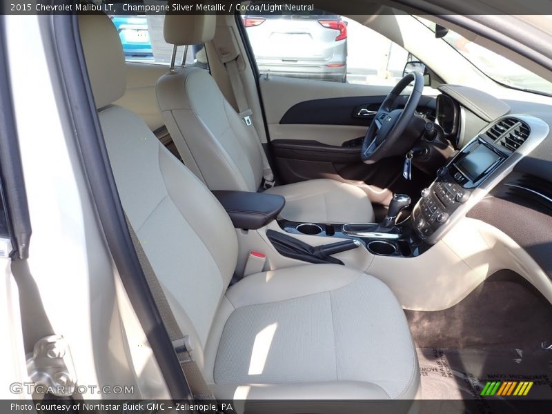 Champagne Silver Metallic / Cocoa/Light Neutral 2015 Chevrolet Malibu LT