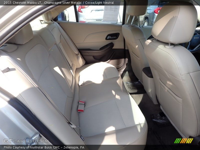 Champagne Silver Metallic / Cocoa/Light Neutral 2015 Chevrolet Malibu LT