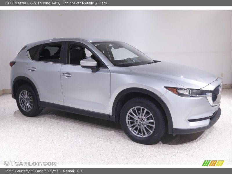 Sonic Silver Metallic / Black 2017 Mazda CX-5 Touring AWD