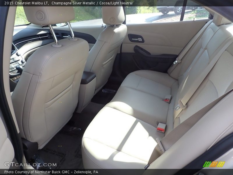 Champagne Silver Metallic / Cocoa/Light Neutral 2015 Chevrolet Malibu LT