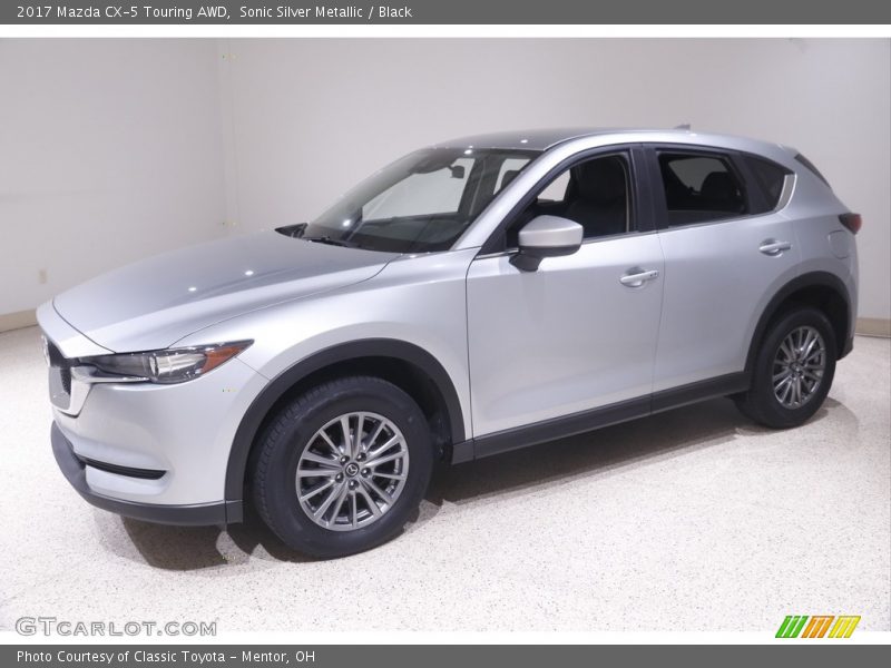 Sonic Silver Metallic / Black 2017 Mazda CX-5 Touring AWD