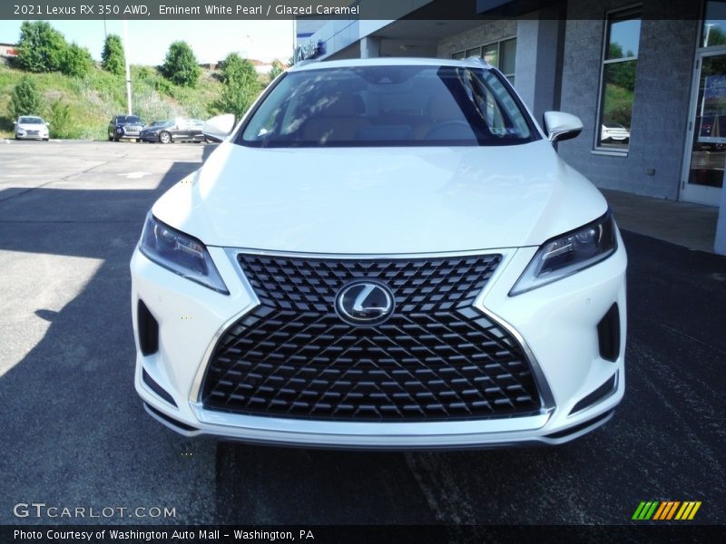 Eminent White Pearl / Glazed Caramel 2021 Lexus RX 350 AWD