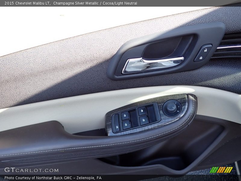 Champagne Silver Metallic / Cocoa/Light Neutral 2015 Chevrolet Malibu LT