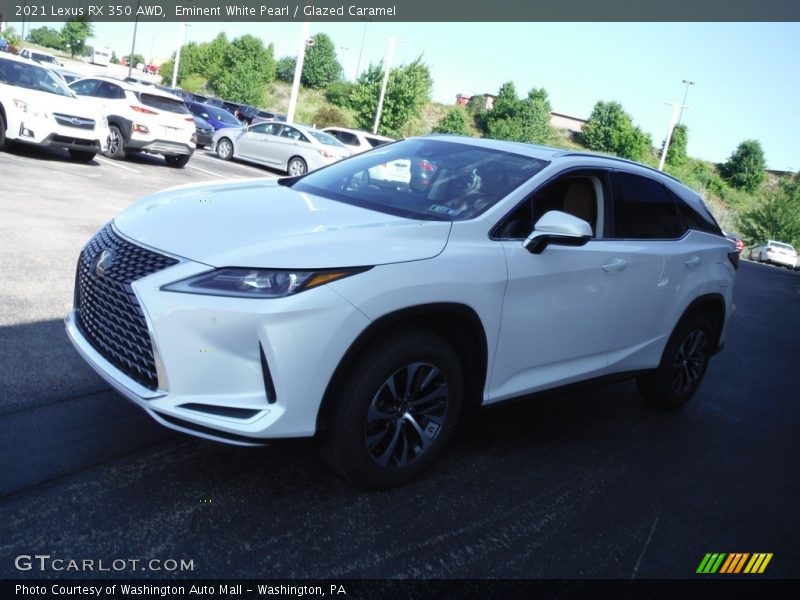 Eminent White Pearl / Glazed Caramel 2021 Lexus RX 350 AWD