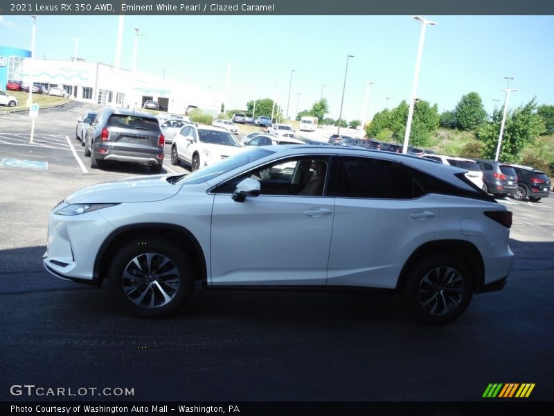 Eminent White Pearl / Glazed Caramel 2021 Lexus RX 350 AWD