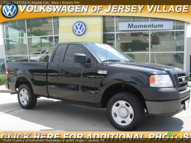 Black / Medium Flint 2007 Ford F150 XL Regular Cab