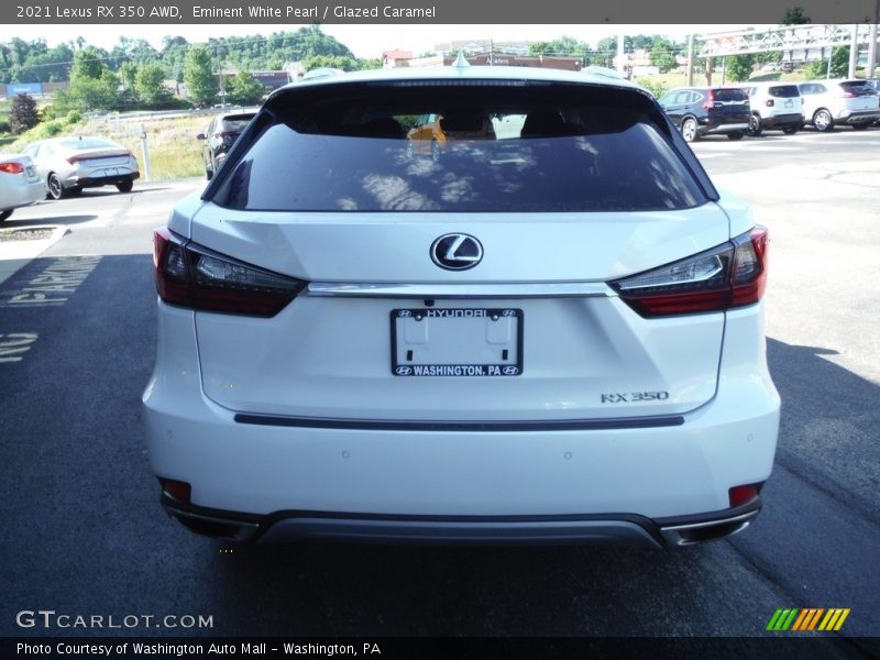 Eminent White Pearl / Glazed Caramel 2021 Lexus RX 350 AWD