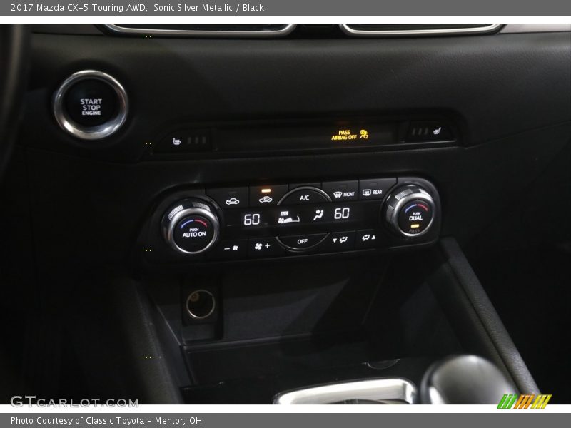 Sonic Silver Metallic / Black 2017 Mazda CX-5 Touring AWD