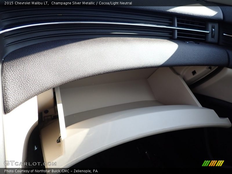 Champagne Silver Metallic / Cocoa/Light Neutral 2015 Chevrolet Malibu LT