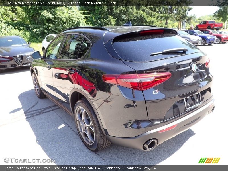 Vulcano Black Metallic / Black 2022 Alfa Romeo Stelvio Sprint AWD