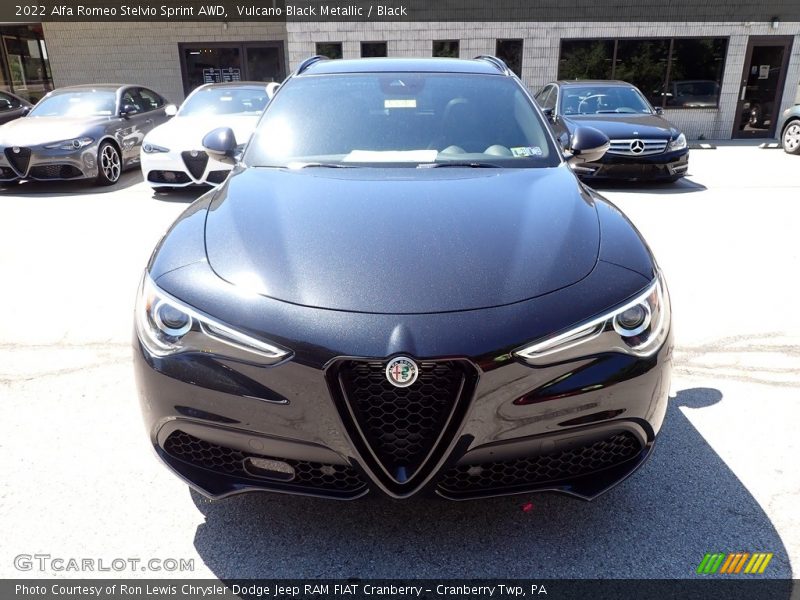 Vulcano Black Metallic / Black 2022 Alfa Romeo Stelvio Sprint AWD