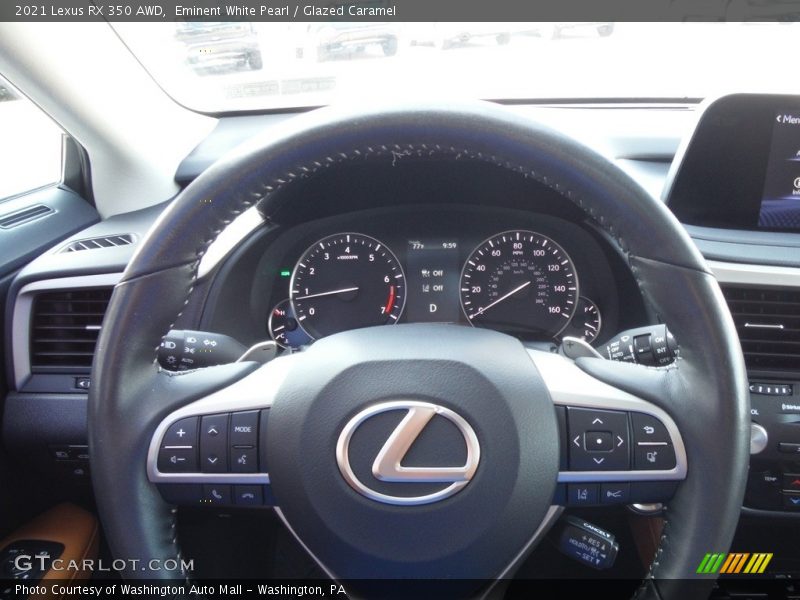 Eminent White Pearl / Glazed Caramel 2021 Lexus RX 350 AWD
