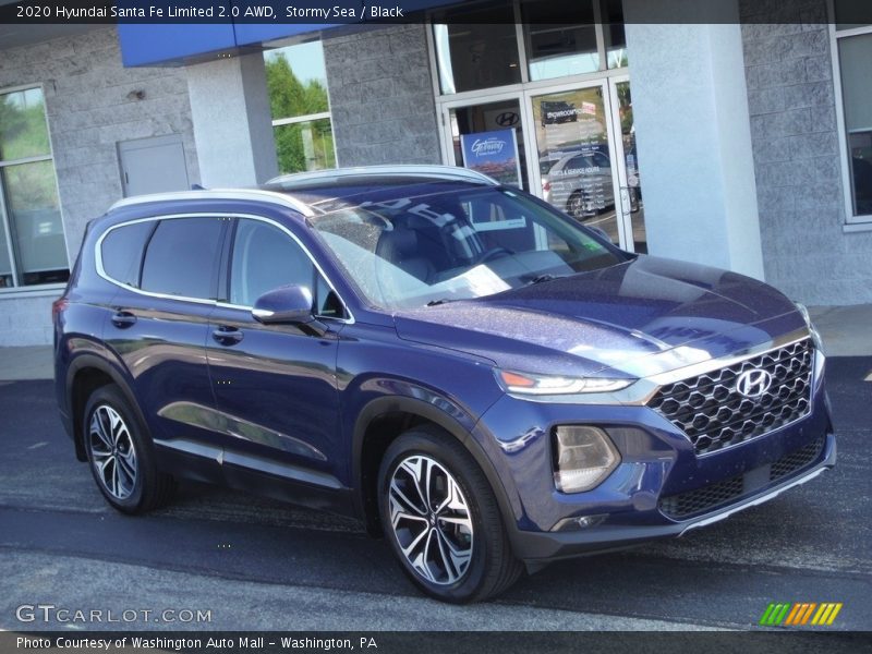 Stormy Sea / Black 2020 Hyundai Santa Fe Limited 2.0 AWD