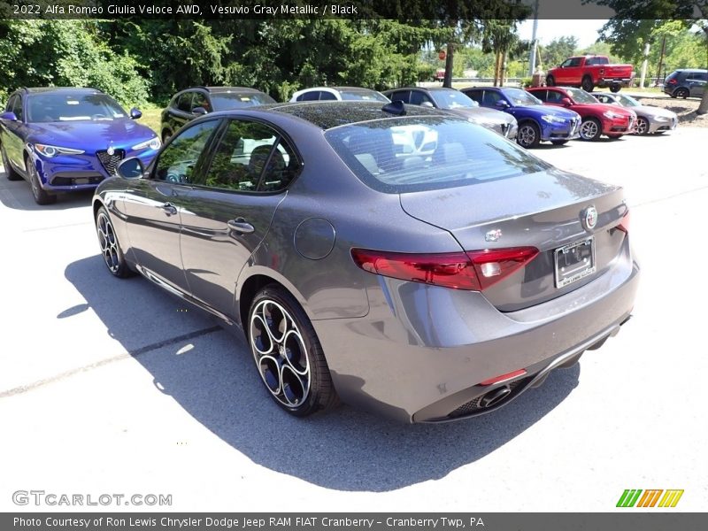 Vesuvio Gray Metallic / Black 2022 Alfa Romeo Giulia Veloce AWD