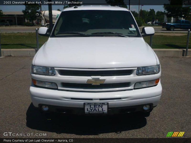 Summit White / Tan/Neutral 2003 Chevrolet Tahoe 4x4
