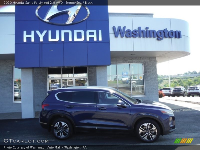 Stormy Sea / Black 2020 Hyundai Santa Fe Limited 2.0 AWD
