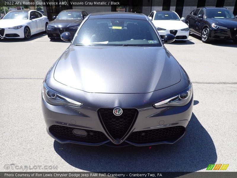 Vesuvio Gray Metallic / Black 2022 Alfa Romeo Giulia Veloce AWD