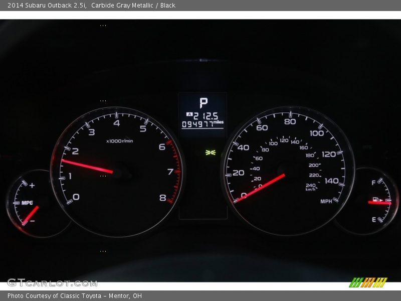 2014 Outback 2.5i 2.5i Gauges