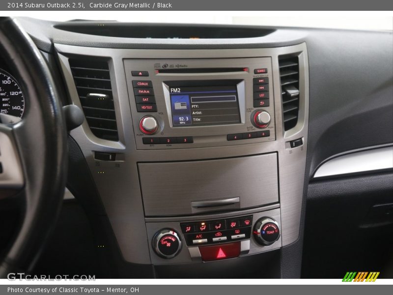 Controls of 2014 Outback 2.5i