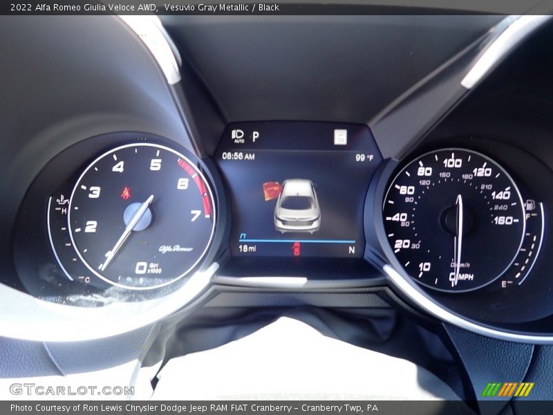 Vesuvio Gray Metallic / Black 2022 Alfa Romeo Giulia Veloce AWD