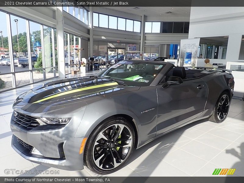 Satin Steel Metallic / Jet Black 2021 Chevrolet Camaro LT Convertible