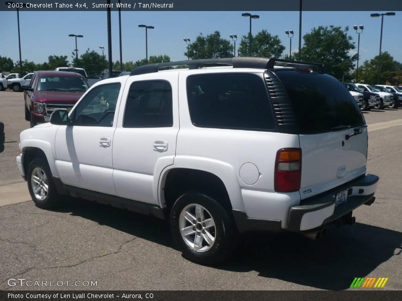 Summit White / Tan/Neutral 2003 Chevrolet Tahoe 4x4