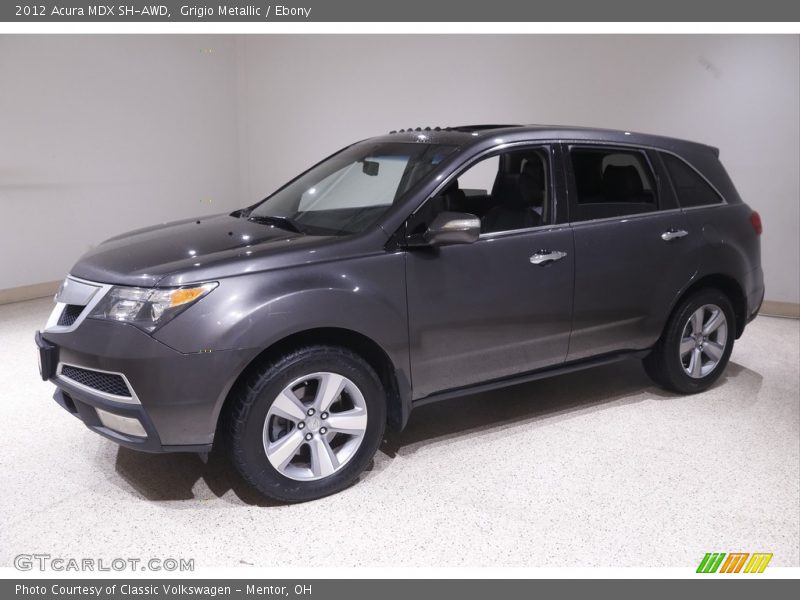 Grigio Metallic / Ebony 2012 Acura MDX SH-AWD