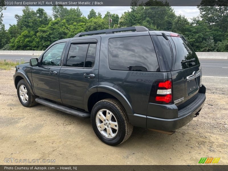 Brilliant Silver Metallic / Black 2010 Ford Explorer XLT 4x4