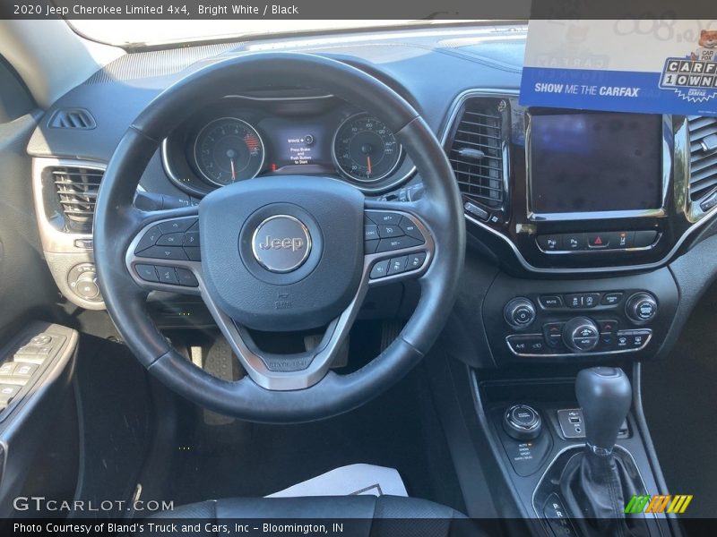 Bright White / Black 2020 Jeep Cherokee Limited 4x4