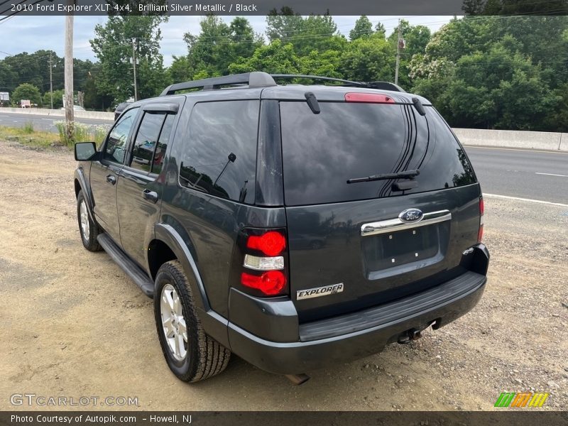 Brilliant Silver Metallic / Black 2010 Ford Explorer XLT 4x4