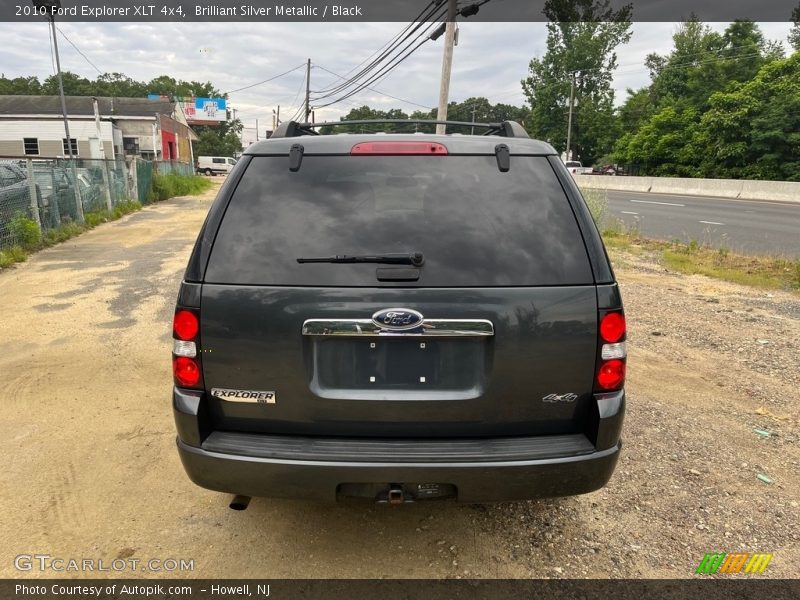 Brilliant Silver Metallic / Black 2010 Ford Explorer XLT 4x4