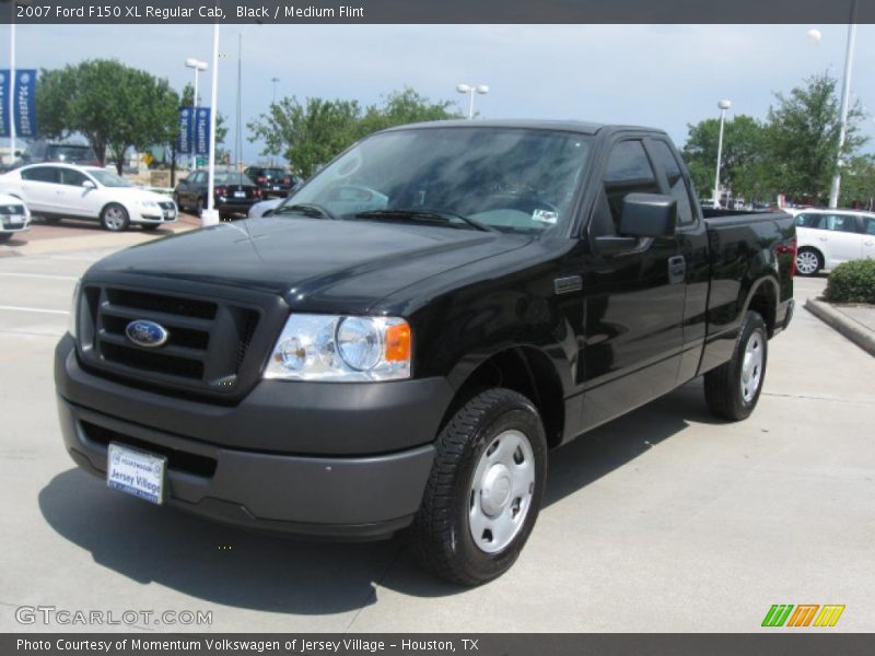 Black / Medium Flint 2007 Ford F150 XL Regular Cab