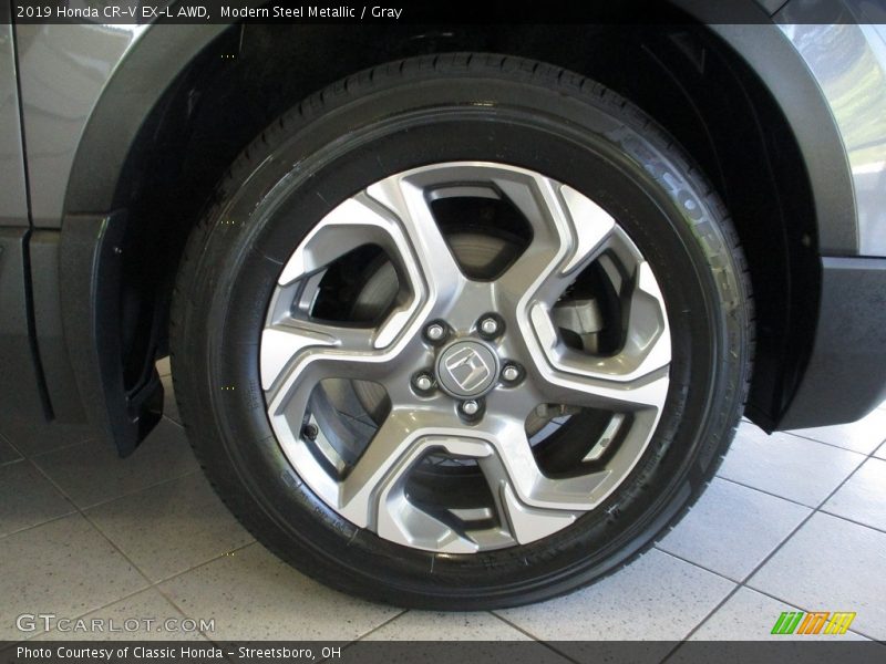 Modern Steel Metallic / Gray 2019 Honda CR-V EX-L AWD