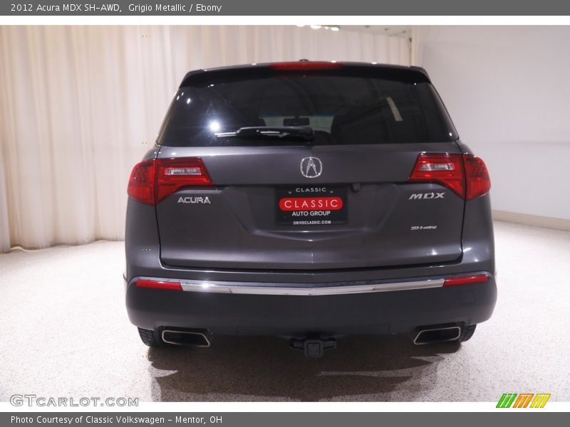 Grigio Metallic / Ebony 2012 Acura MDX SH-AWD