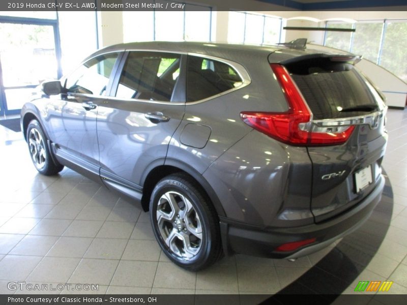 Modern Steel Metallic / Gray 2019 Honda CR-V EX-L AWD