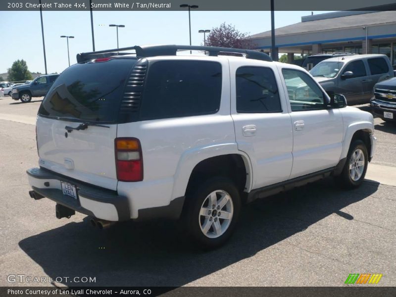 Summit White / Tan/Neutral 2003 Chevrolet Tahoe 4x4