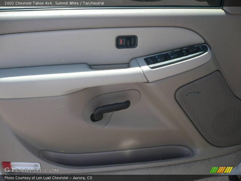 Summit White / Tan/Neutral 2003 Chevrolet Tahoe 4x4