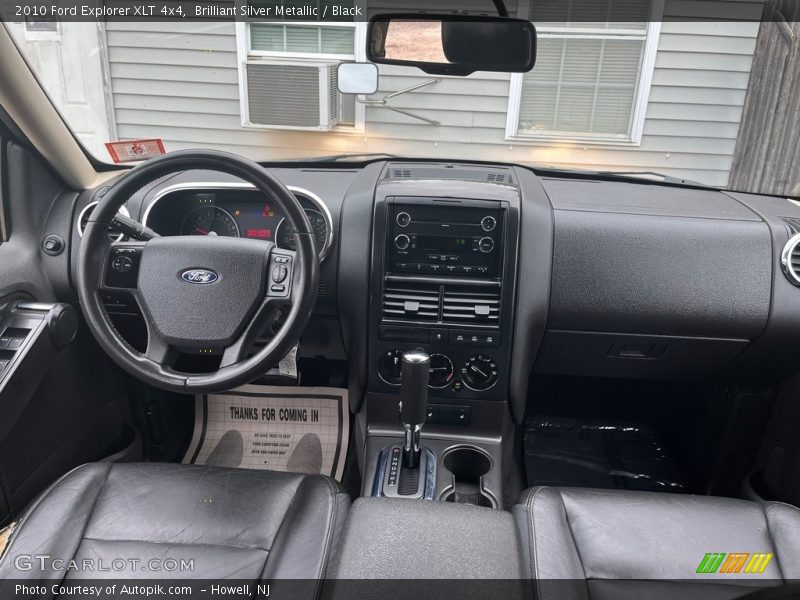 Brilliant Silver Metallic / Black 2010 Ford Explorer XLT 4x4