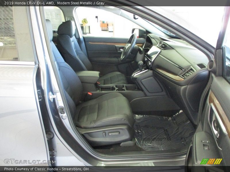 Modern Steel Metallic / Gray 2019 Honda CR-V EX-L AWD