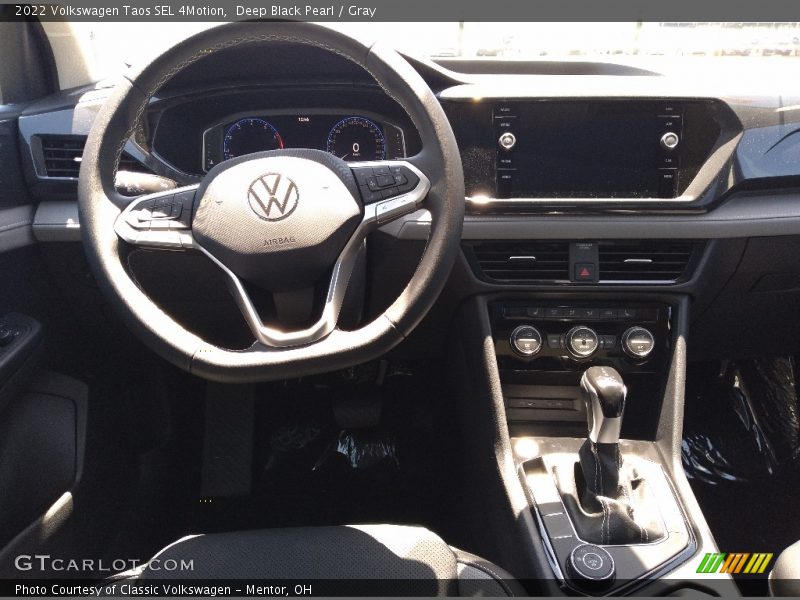 Deep Black Pearl / Gray 2022 Volkswagen Taos SEL 4Motion