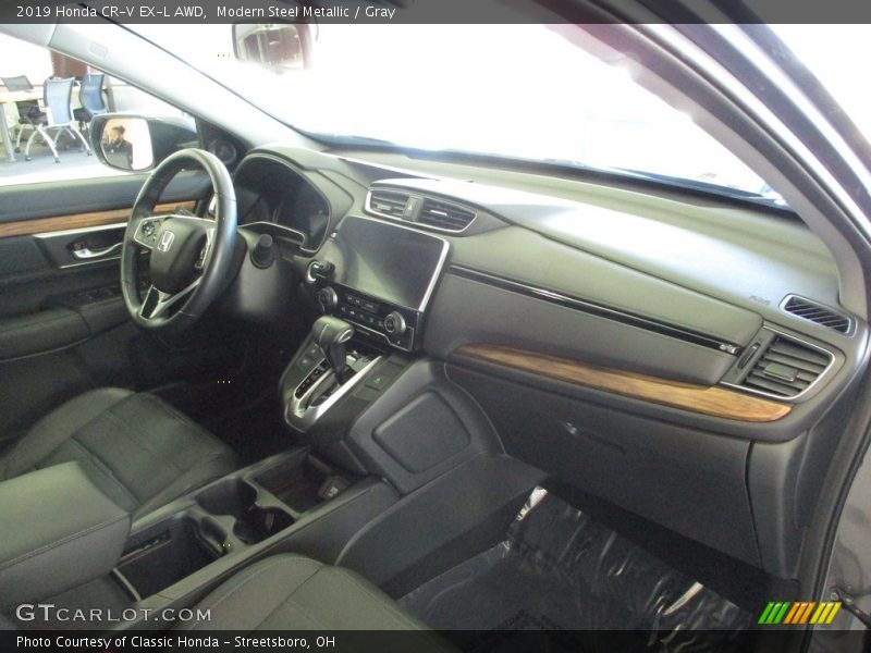 Modern Steel Metallic / Gray 2019 Honda CR-V EX-L AWD