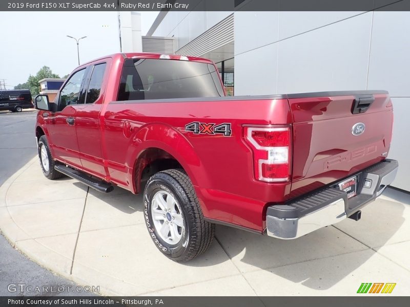 Ruby Red / Earth Gray 2019 Ford F150 XLT SuperCab 4x4