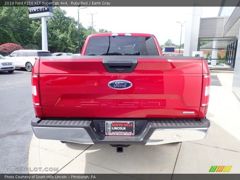 Ruby Red / Earth Gray 2019 Ford F150 XLT SuperCab 4x4