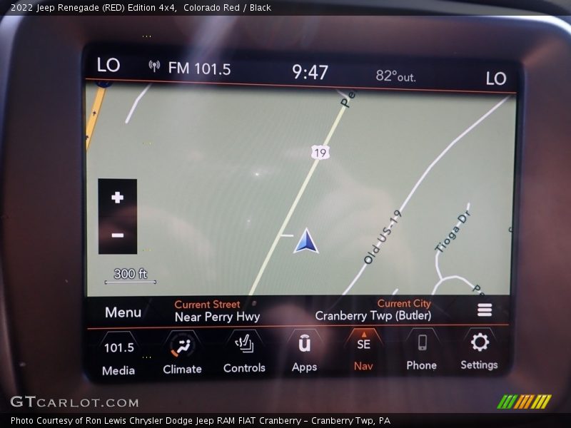 Navigation of 2022 Renegade (RED) Edition 4x4