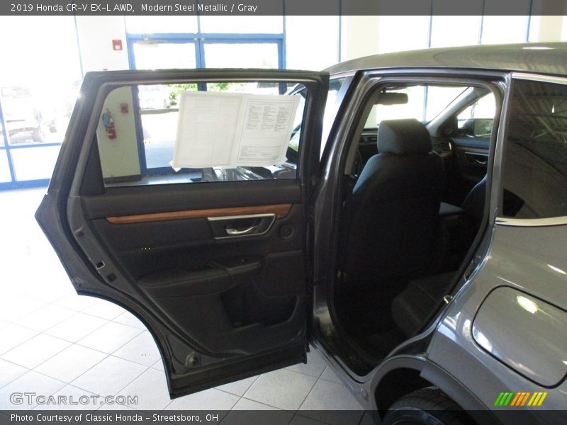 Modern Steel Metallic / Gray 2019 Honda CR-V EX-L AWD