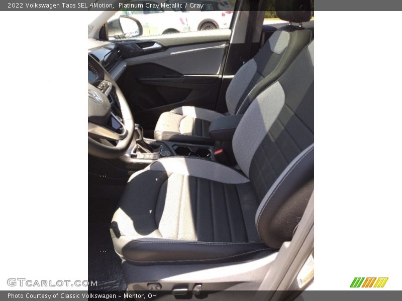 Platinum Gray Metallic / Gray 2022 Volkswagen Taos SEL 4Motion
