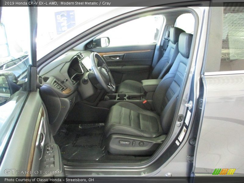 Modern Steel Metallic / Gray 2019 Honda CR-V EX-L AWD