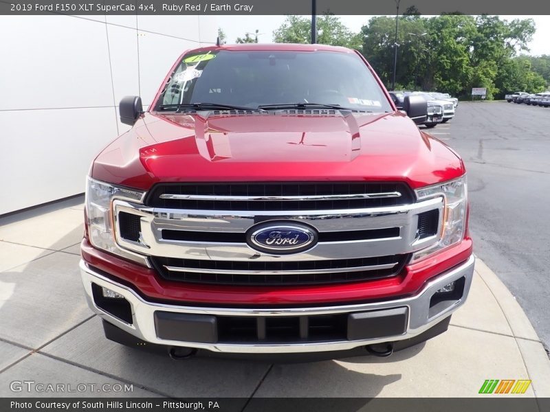 Ruby Red / Earth Gray 2019 Ford F150 XLT SuperCab 4x4